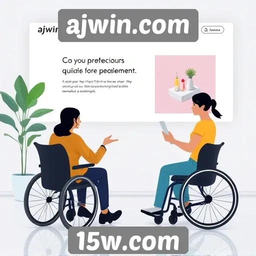 Acessibilidade e design do ajwin.com melhoram a experiência do usuário